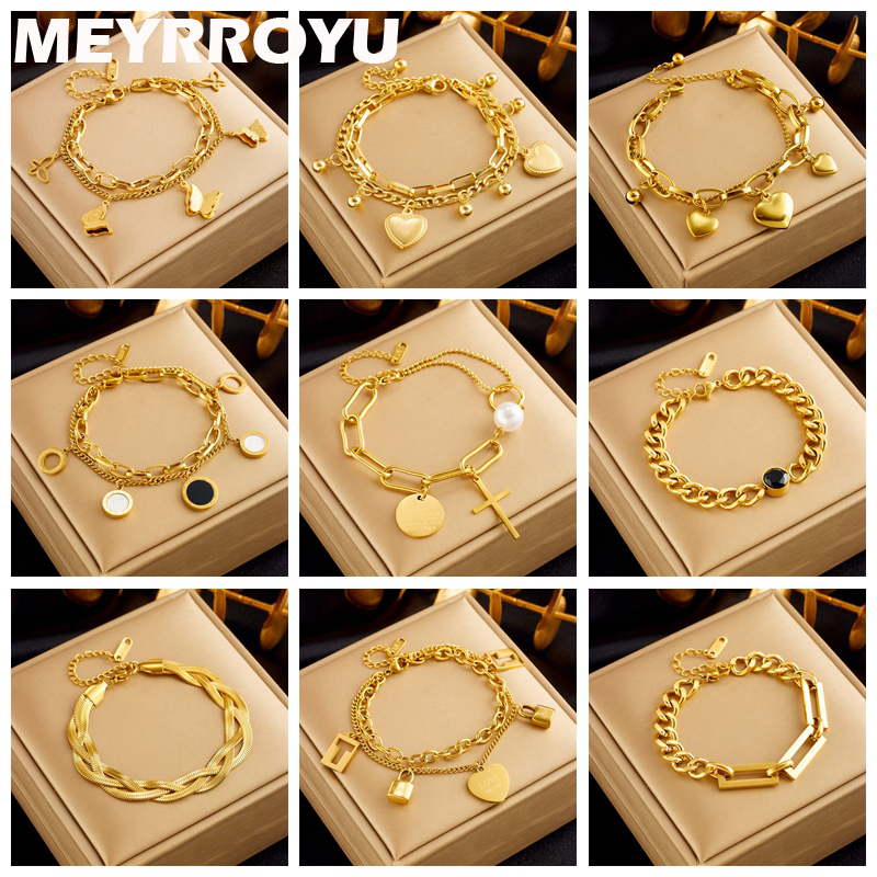 Butterfly Clasp Deployant - MEYRROYU 316 Stainless Steel Butterfly Heart