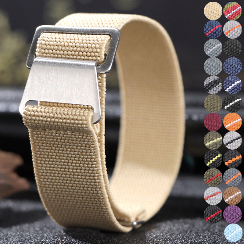 18/20/22mm Elastic Nylon Watch - đánh giá và giá Parachute Strap Elastic