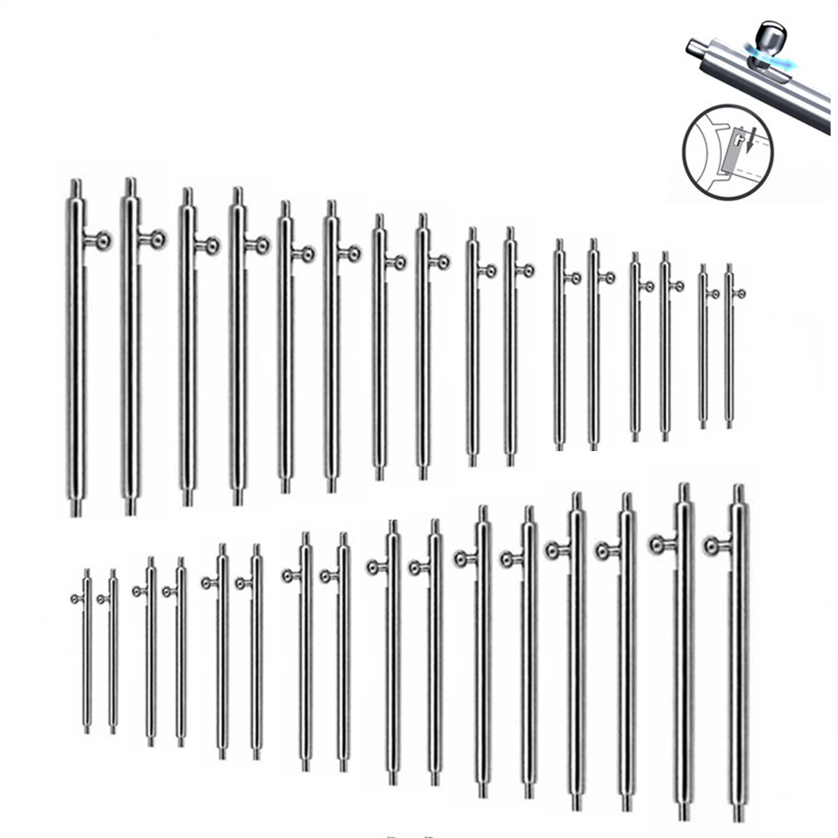 22MM 20MM 10PCS 1.8mm Diameter - đánh giá và giá Spring Bar Tool Set