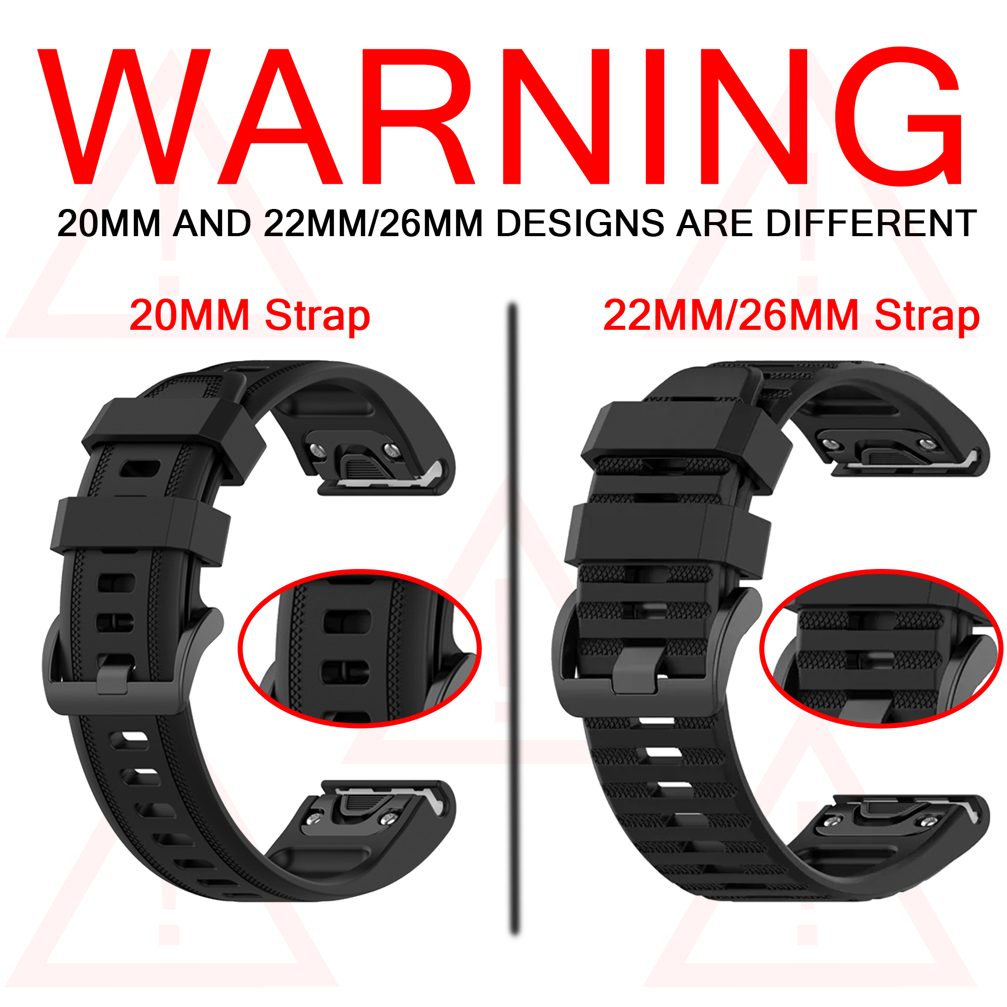 Watch Bands For Garmin Fenix 8 - đánh giá và giá Silicone Watch Band 22Mm