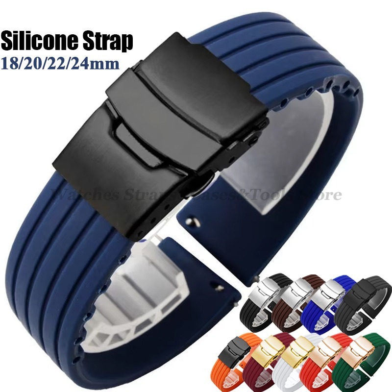 18mm 20mm 22mm 24mm Quick Rele - đánh giá và giá Rubber Strap Diver