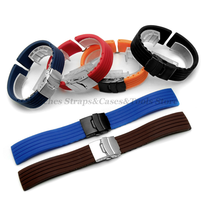 18mm 20mm 22mm 24mm Quick Rele - đánh giá và giá Rubber Strap Diver