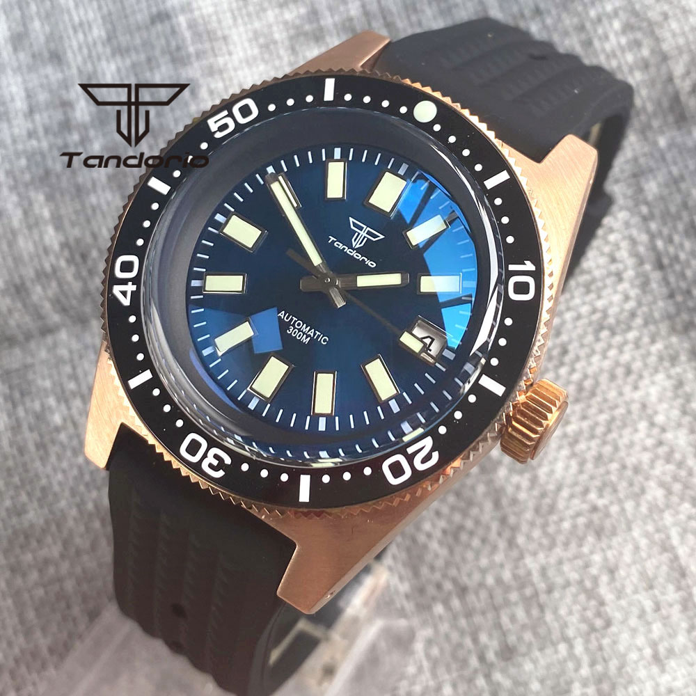 Tandorio 62 MAS CUSN8 Solid Br - đánh giá và giá Rubber Strap Diver