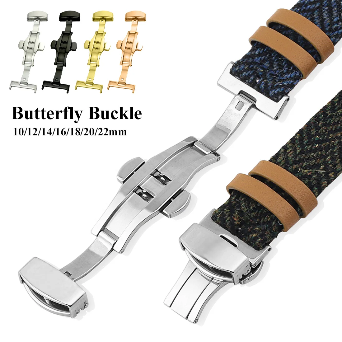 Stainless Steel Butterfly Fold - đánh giá và giá Butterfly Clasp Deployant