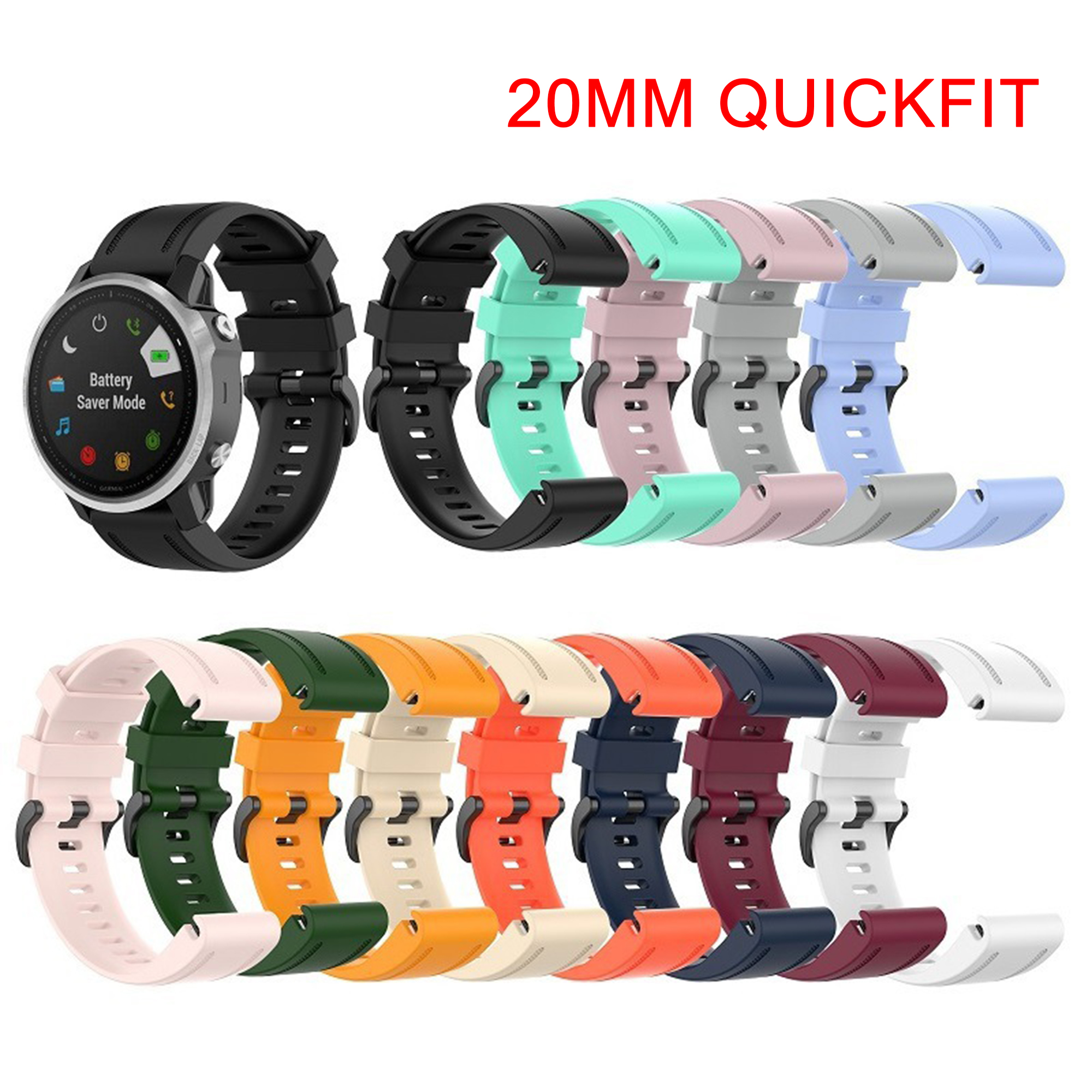 QuickFit 26mm 20mm 22mm Watchb - đánh giá và giá Silicone Watch Band 22Mm