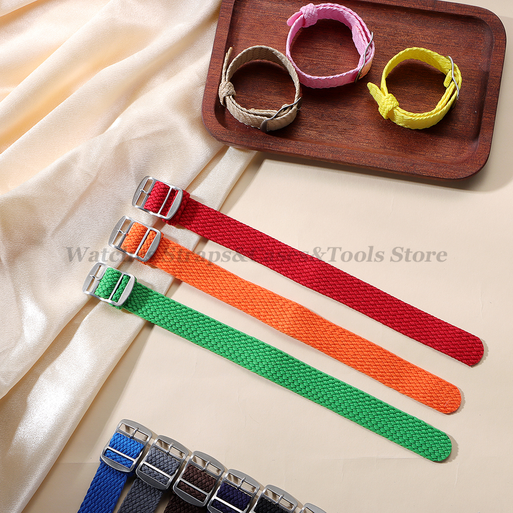 14mm 16mm 18mm 20mm 22mm Nylon - đánh giá và giá Perlon Strap Woven