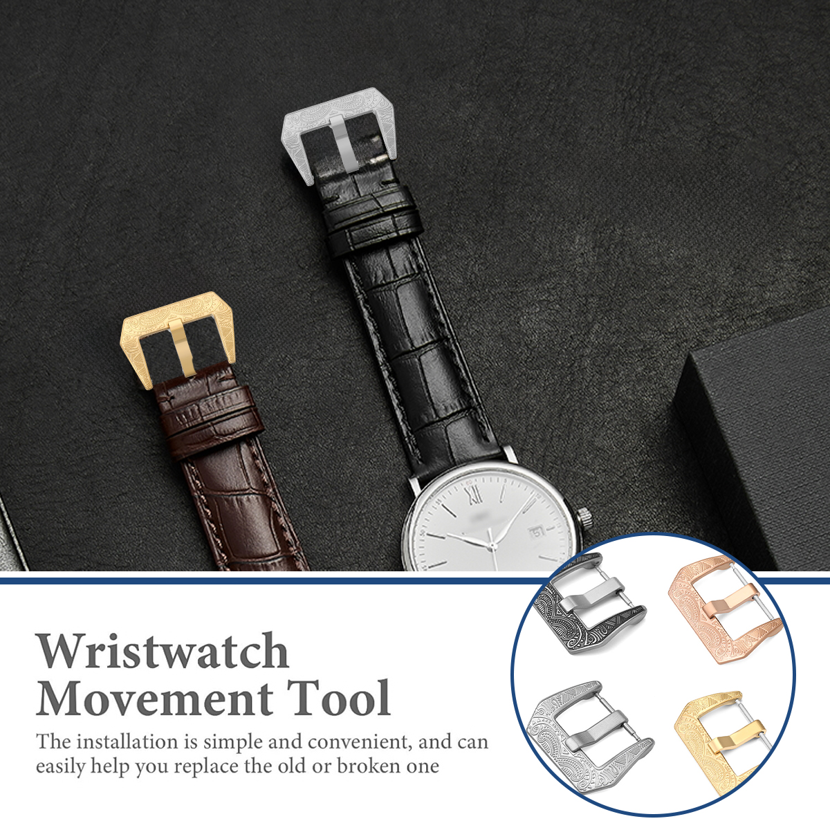 18mm 20mm 22mm Vintage Metal W - đánh giá và giá Leather Watch Band Men