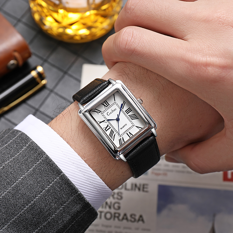 New Fashion Luxury Designer Re - đánh giá và giá Leather Watch Band Men