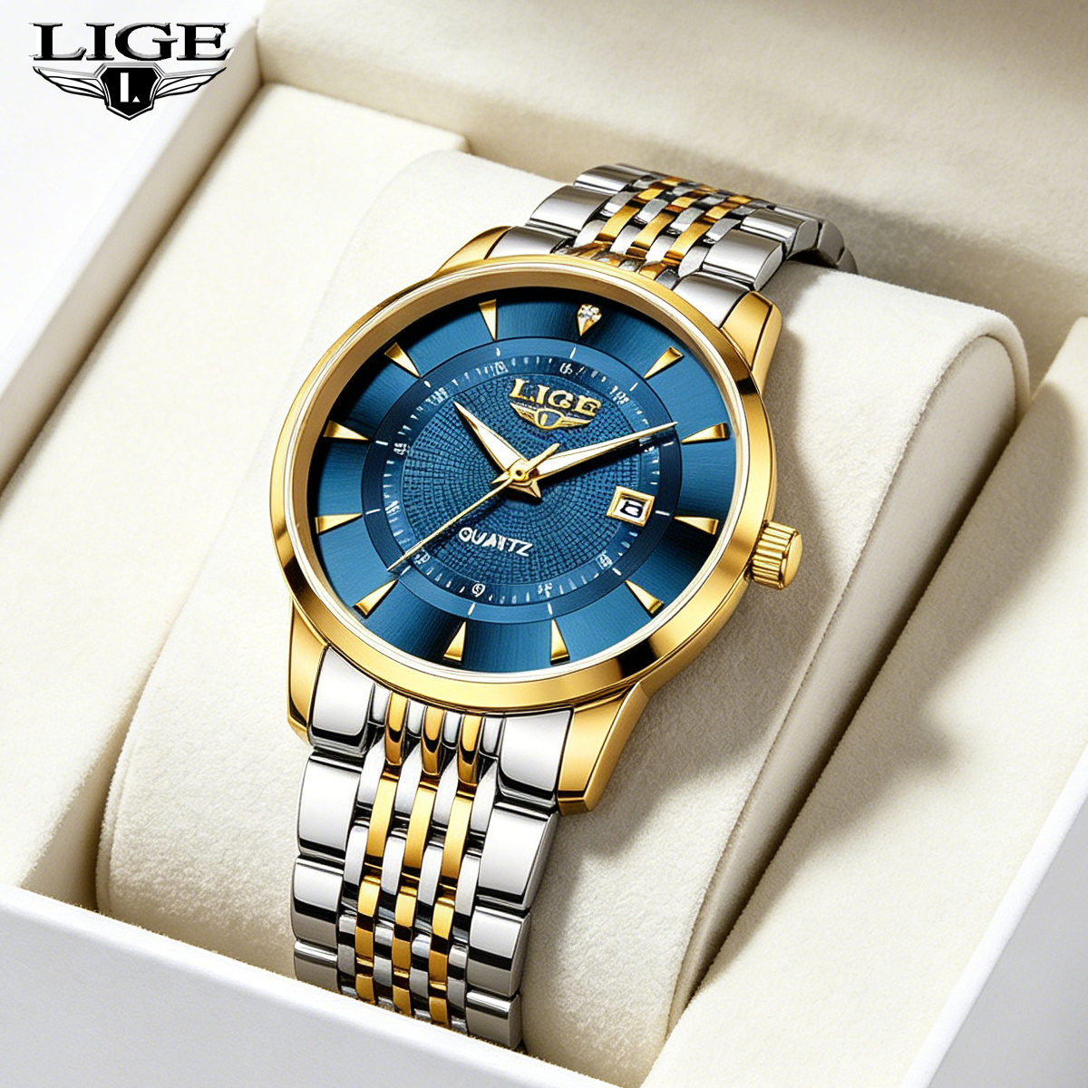 LIGE New 2025 Luxury Man Watch - đánh giá và giá Stainless Bracelet Diver