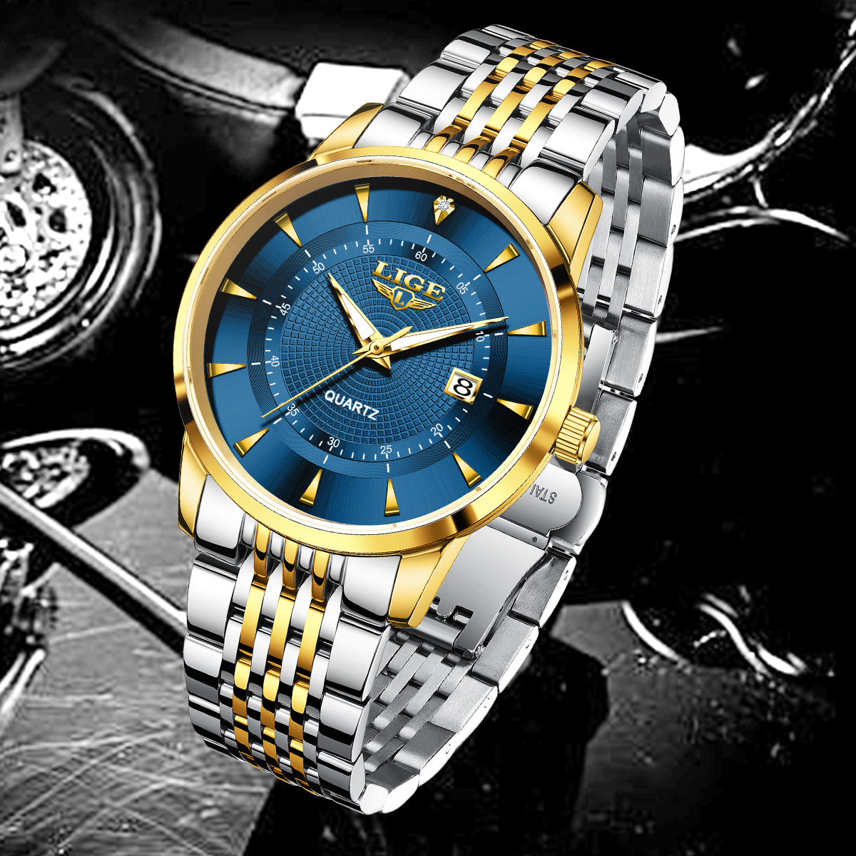 LIGE New 2025 Luxury Man Watch - đánh giá và giá Stainless Bracelet Diver