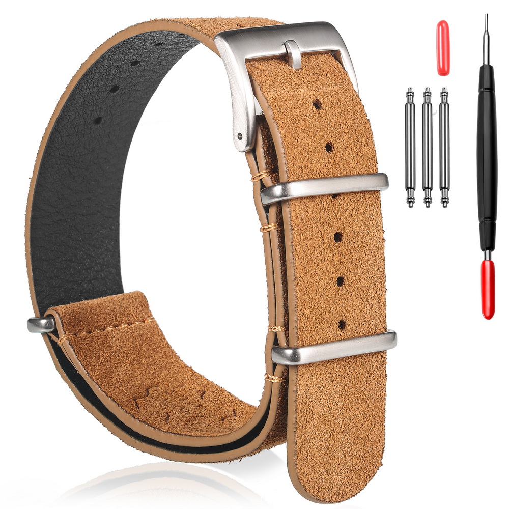 HEMSUT Genuine Leather Watch B - đánh giá và giá Tropic Strap Vintage