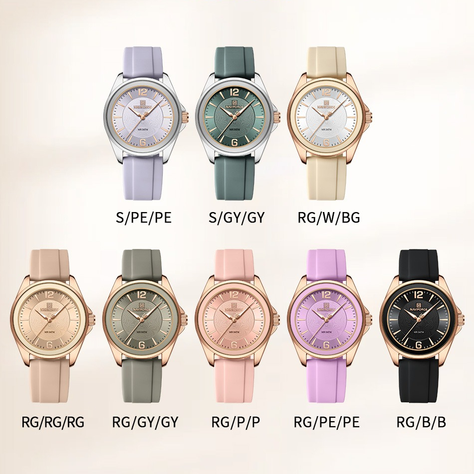 New Style NAVIFORCE Women's Wa - đánh giá và giá Silicone Band Women