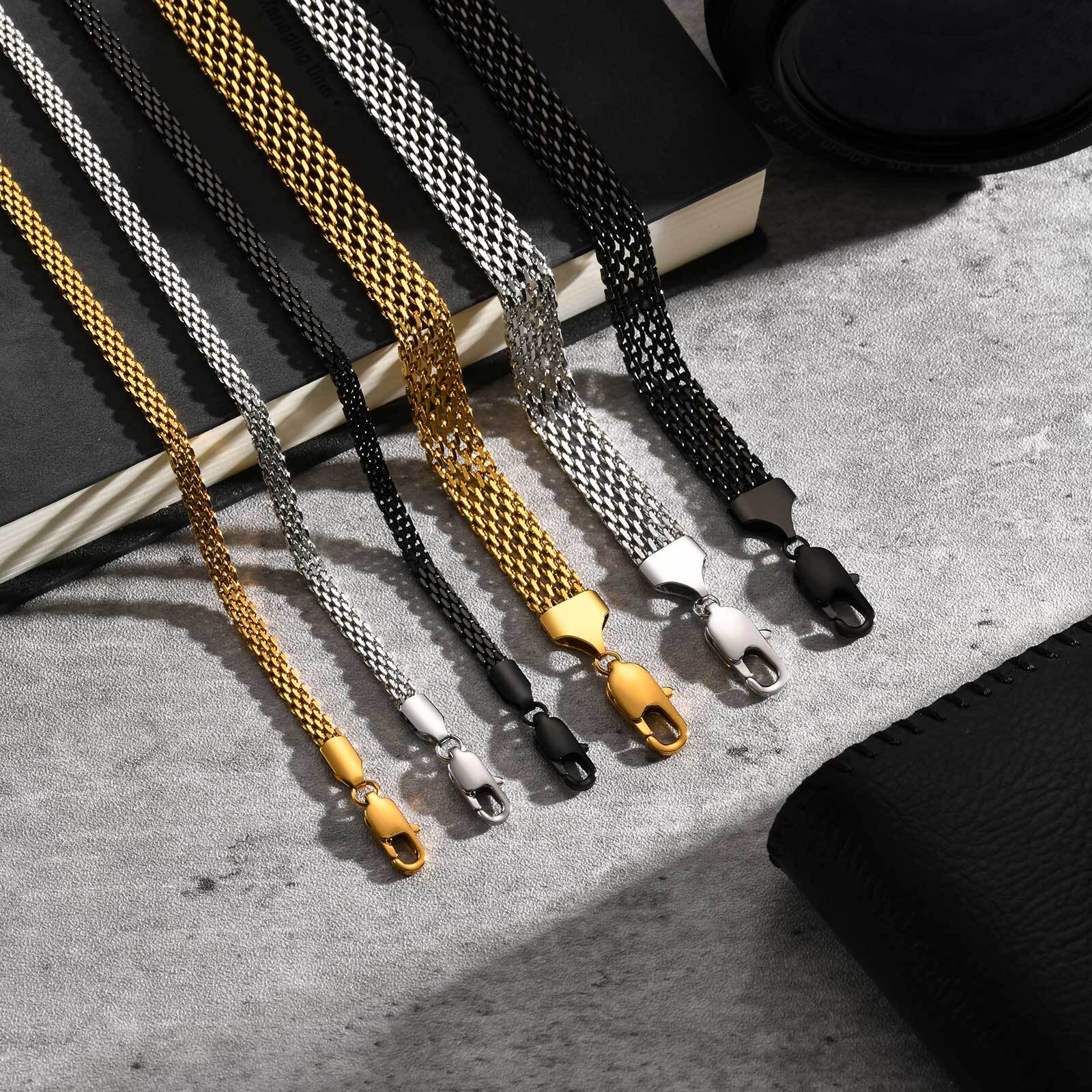 3/8mm Mesh Strap Chain Bracele - đánh giá và giá Mesh Strap Metal