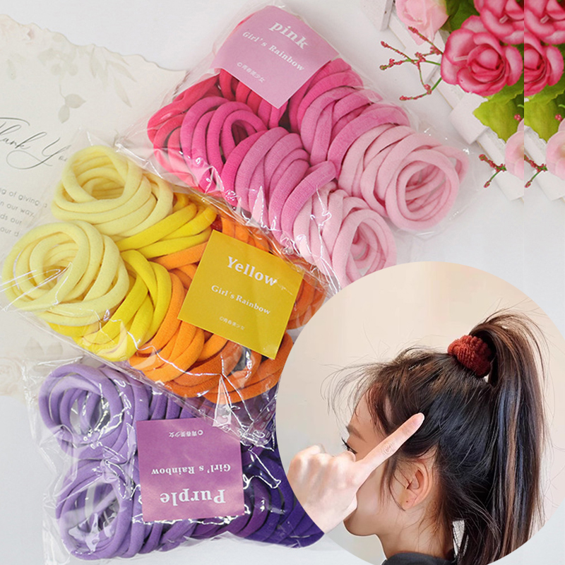 50PCS/Set Women Girls Basic Ha - đánh giá và giá Silicone Band Women