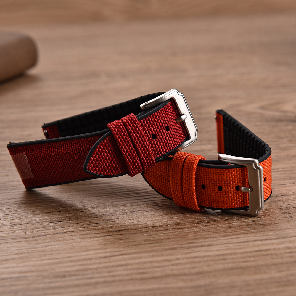 New Design Sailcloth Rubber St - đánh giá và giá Canvas Strap Watch