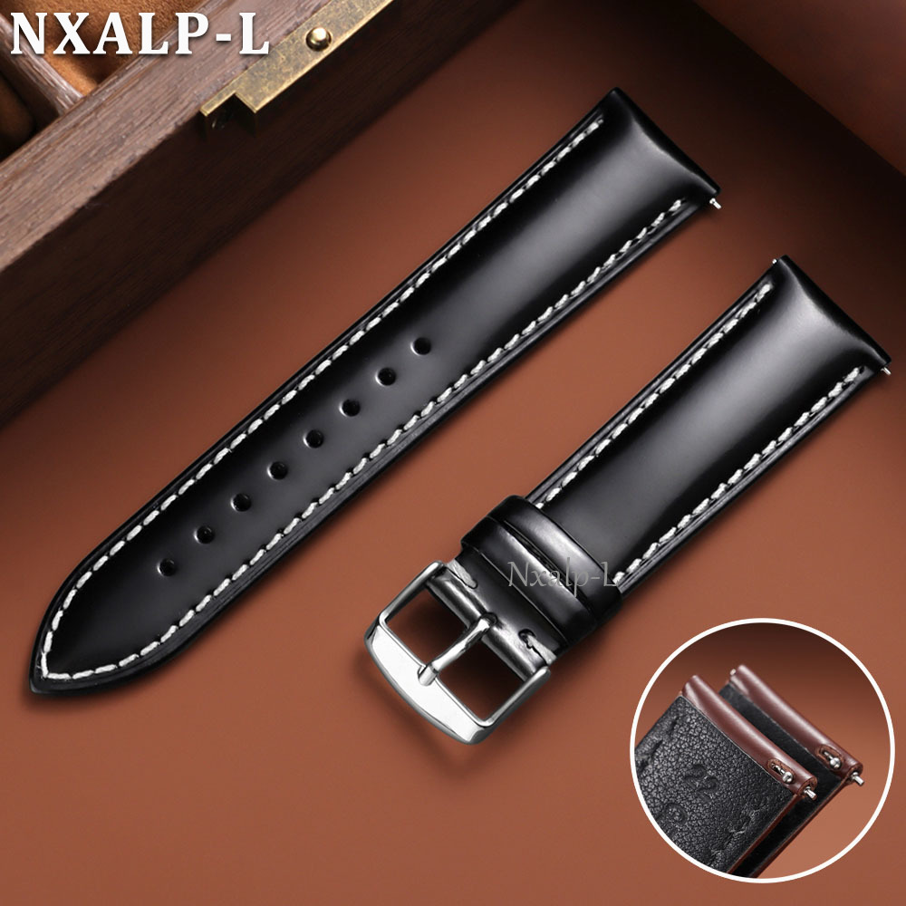 Oiled Leather Strap for Omega  - đánh giá và giá Leather Strap Quick Release