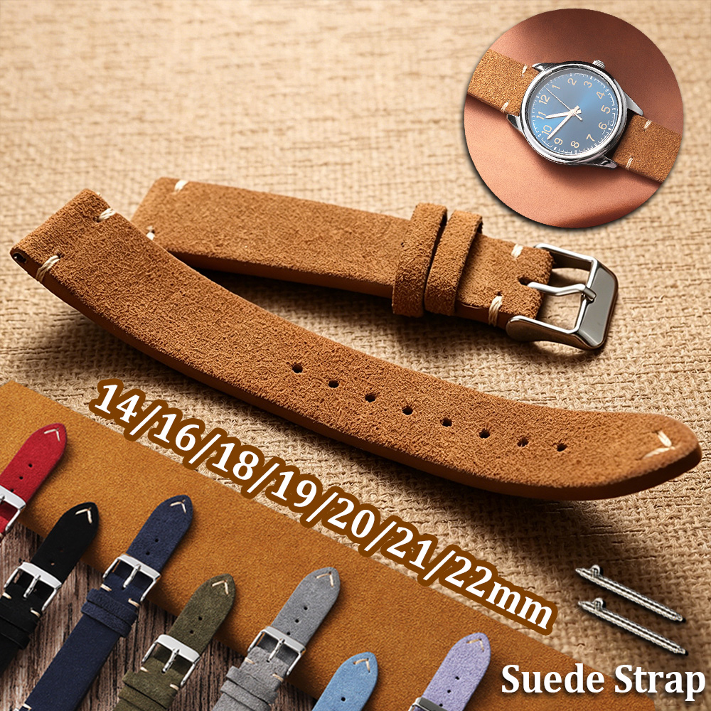 14 16 18 19 20 21 22mm Quick R - đánh giá và giá Suede Strap Watch