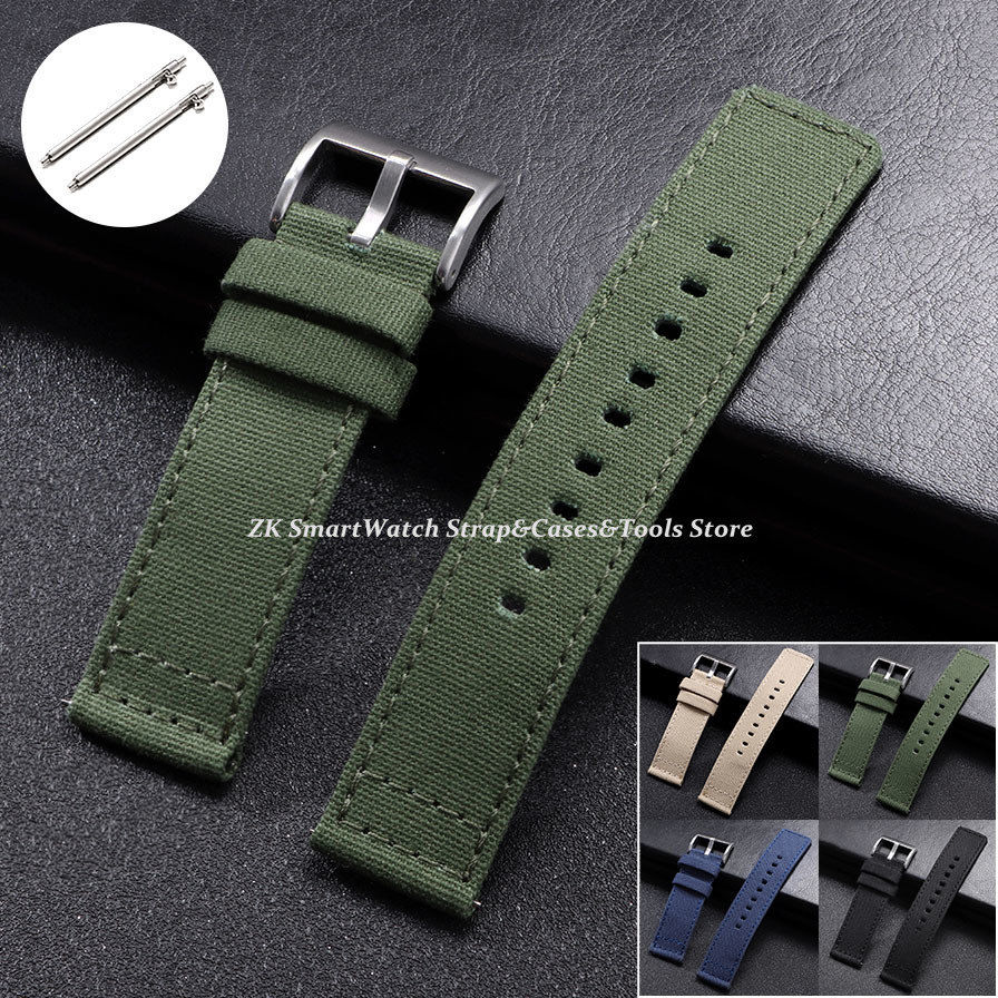 Nylon Watch Strap 20mm 22mm fo - đánh giá và giá Canvas Strap Watch