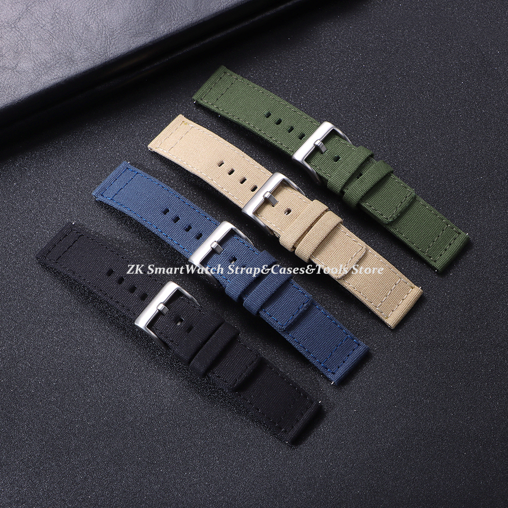 Nylon Watch Strap 20mm 22mm fo - đánh giá và giá Canvas Strap Watch