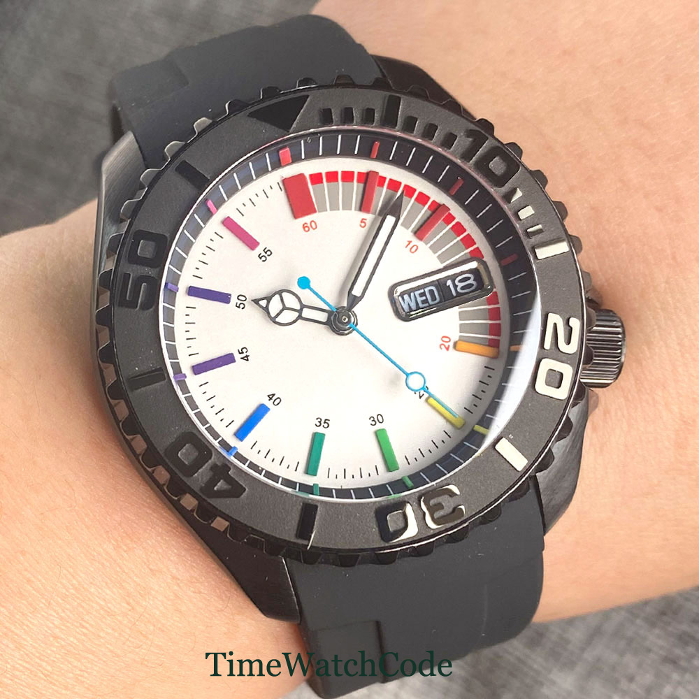 Tandorio 41mm 20ATM Diver Auto - đánh giá và giá Rubber Strap Diver