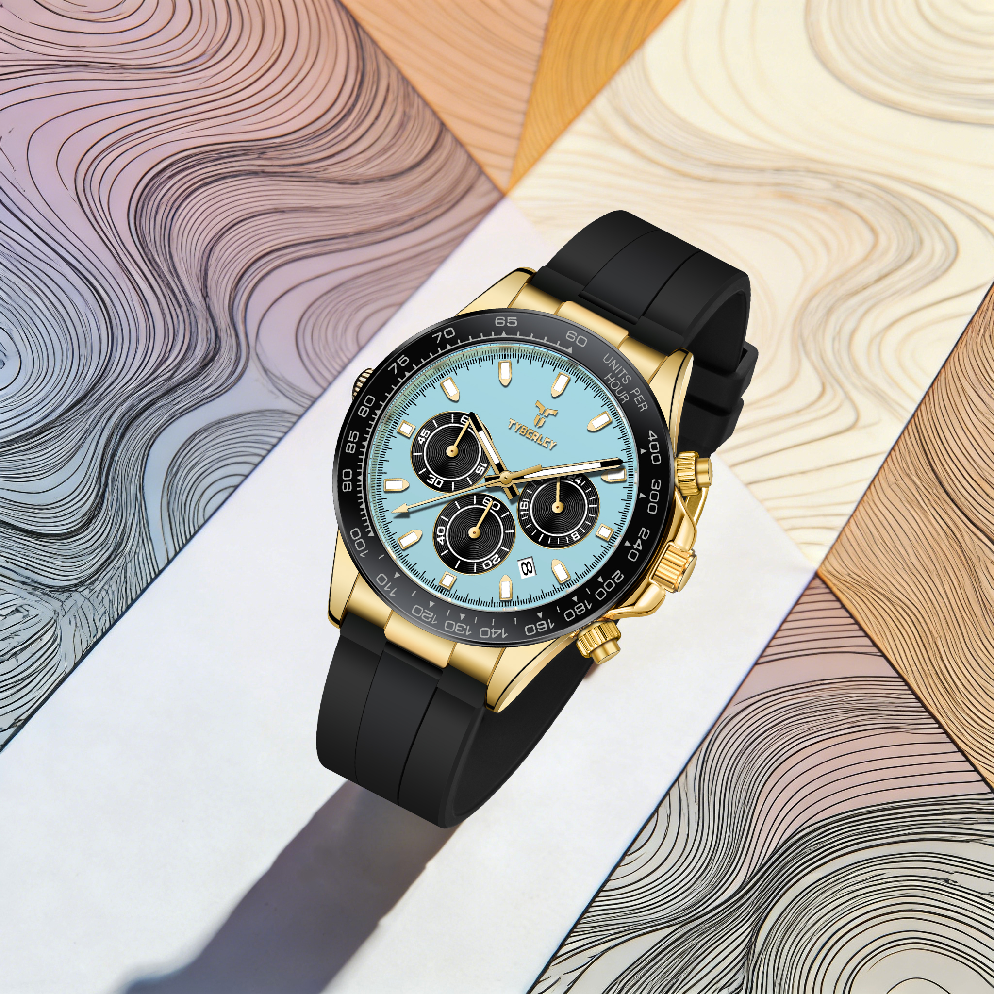 TYBERLEY Sophisticated Eleganc - đánh giá và giá Rubber Strap Diver
