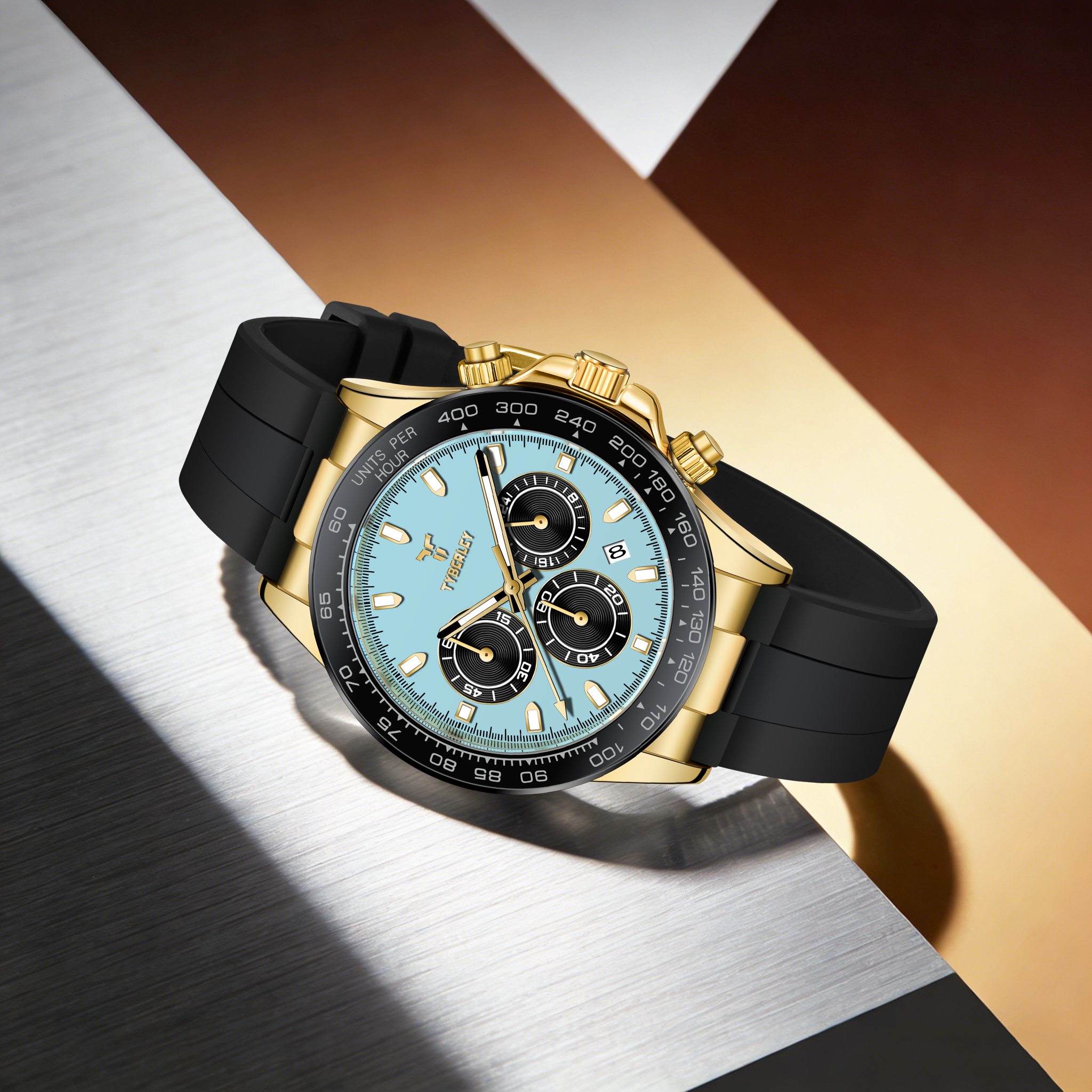 TYBERLEY Sophisticated Eleganc - đánh giá và giá Rubber Strap Diver