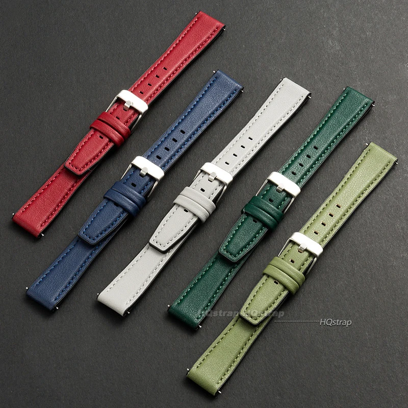 Ultra-thin Leather Watch Band  - đánh giá và giá Leather Strap Quick Release