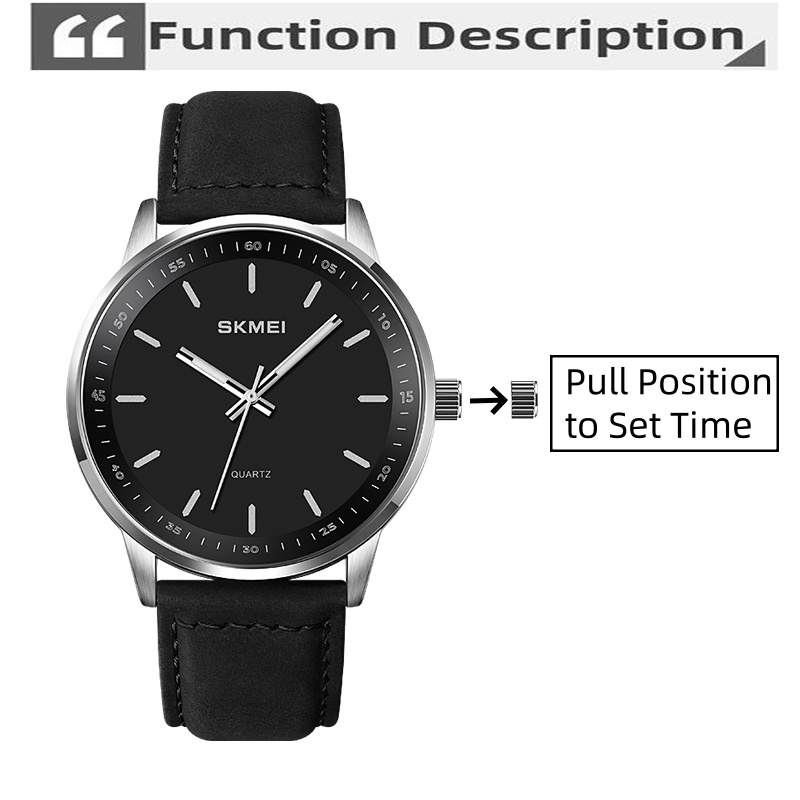 Skmei Original Brand Quartz Wa - đánh giá và giá Leather Watch Band Men